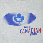 NHL (Gildan) - Toronto Maple Leafs It's A Canadian Game Molson T-Shirt 1990s X-Large