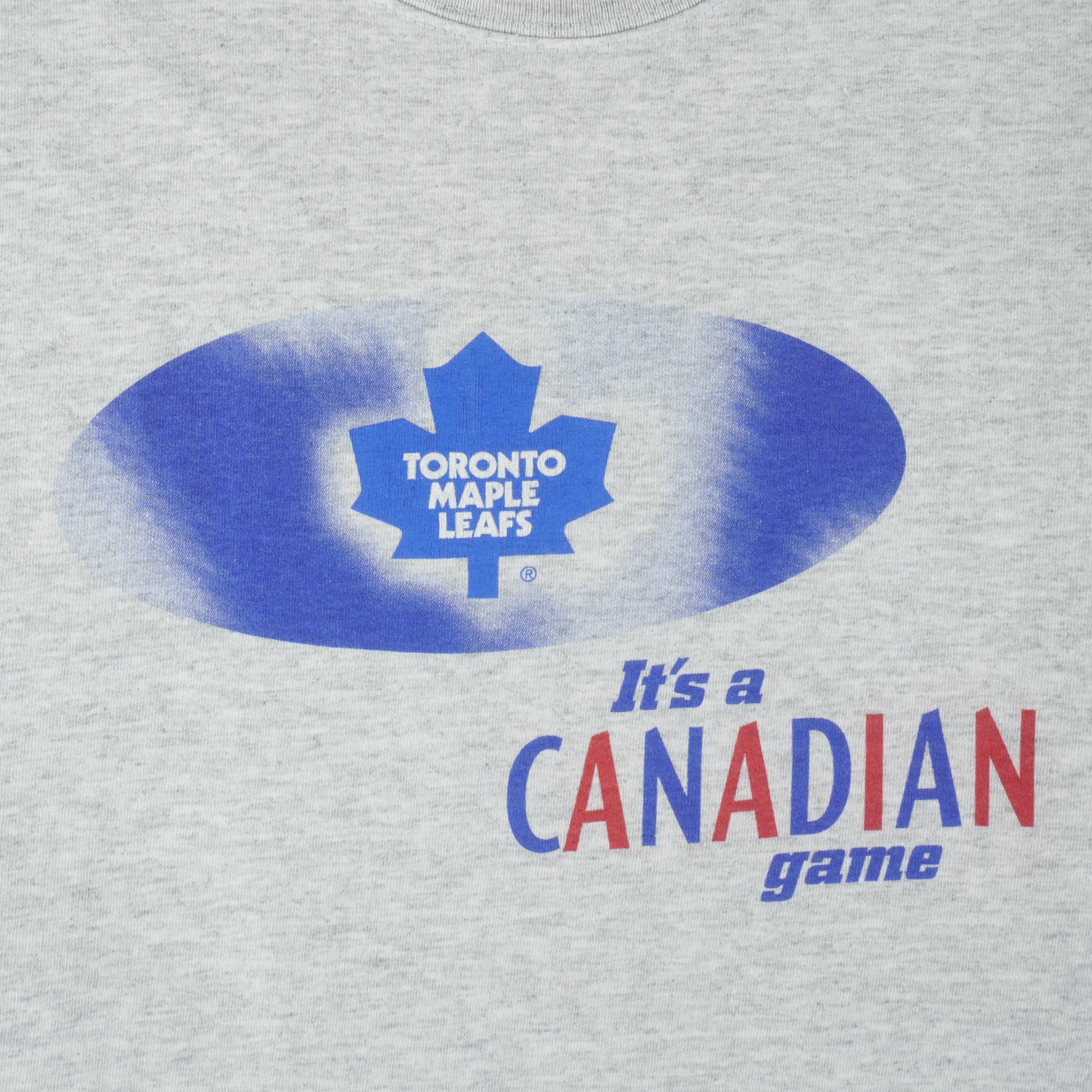 NHL (Gildan) - Toronto Maple Leafs It's A Canadian Game Molson T-Shirt 1990s X-Large