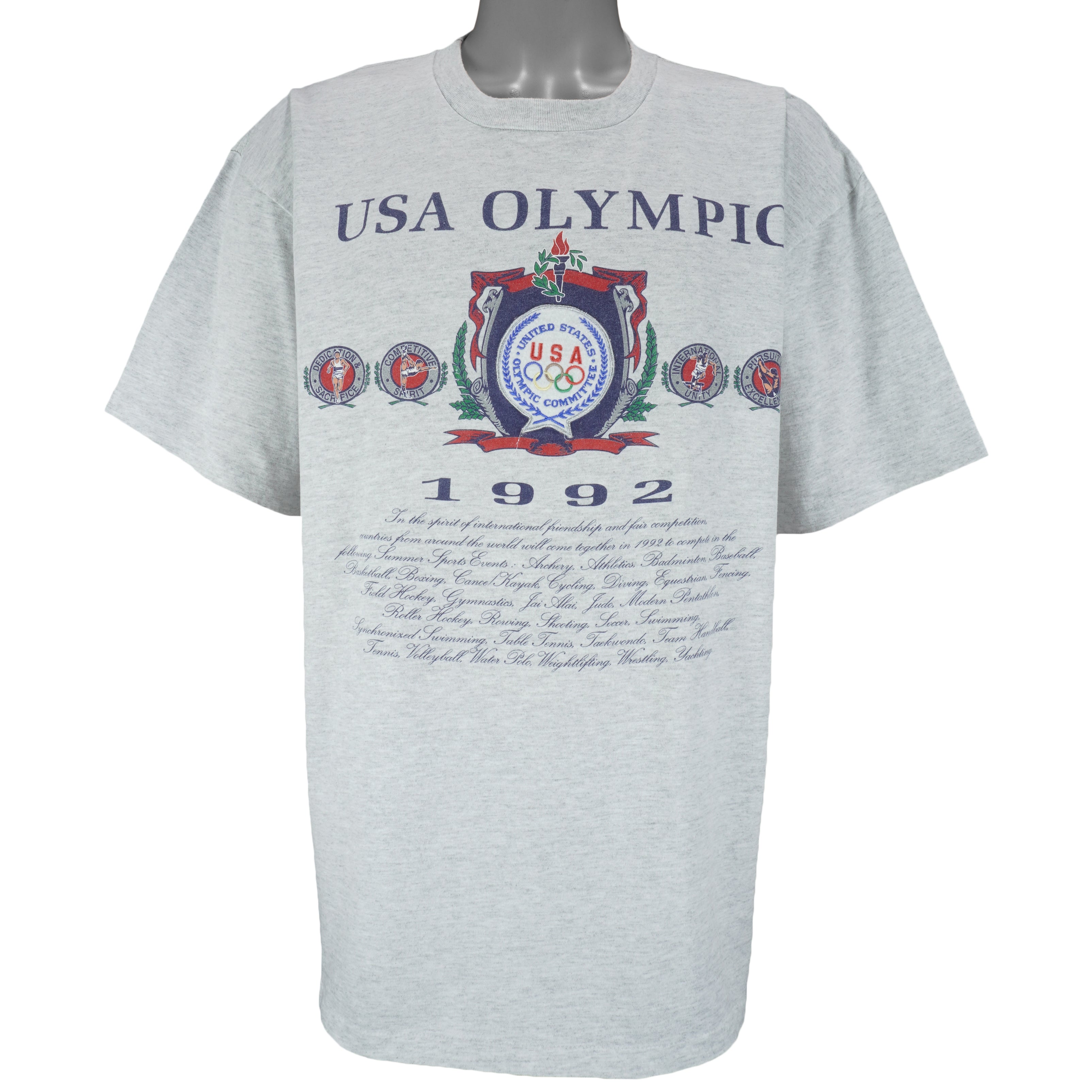 Vintage (Hanes) - Team USA Atlanta Olympic Single Stitch T-Shirt 1992 X-Large Vintage Retro