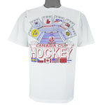 NHL (Waves) - Canada Cup Hockey Sweden, CSFR, USA, USSR & Finland T-Shirt 1991 Medium