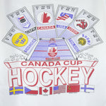 NHL (Waves) - Canada Cup Hockey Sweden, CSFR, USA, USSR & Finland T-Shirt 1991 Medium Vintage Retro