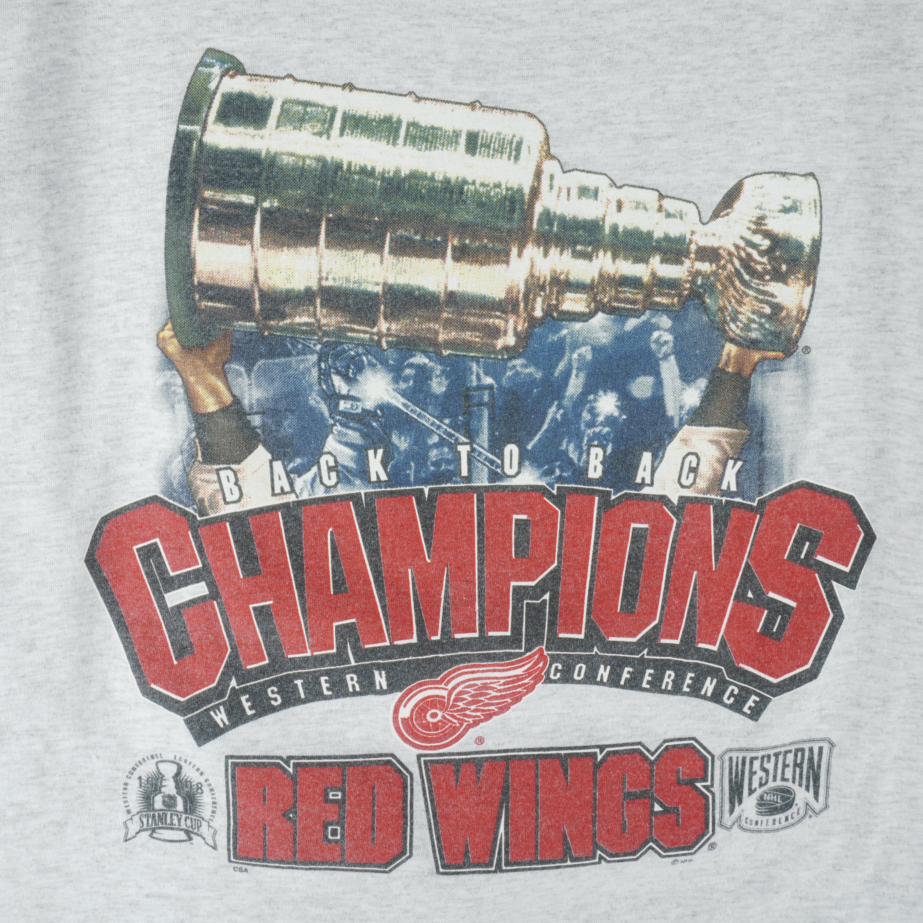 NHL (CSA) - Detroit Red Wings Stanley Cup T-Shirt 1998 X-Large Vintage Retro Hockey