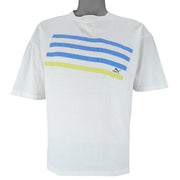 Puma - Cycling Big Logo Single Stitch T-Shirt 1990s Medium Vintage Retro