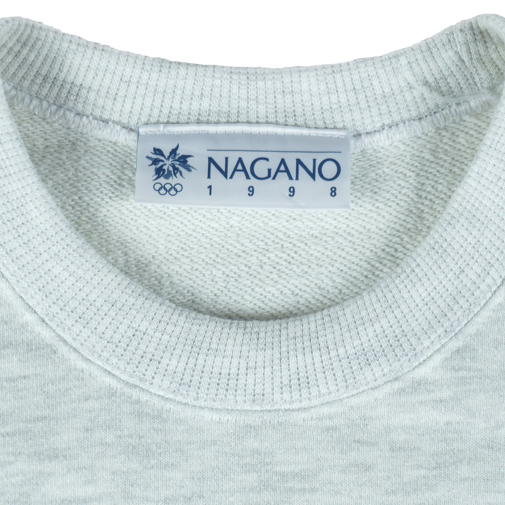 Vintage - Winter Olympics Games Nagano Japan Sweatshirt 1998 Medium