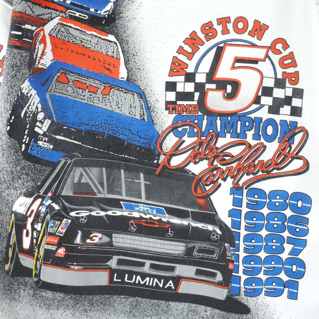 NASCAR (Chase) - Dale 5 Time Winston Cup Champions AOP Sweatshirt 1991 Large
