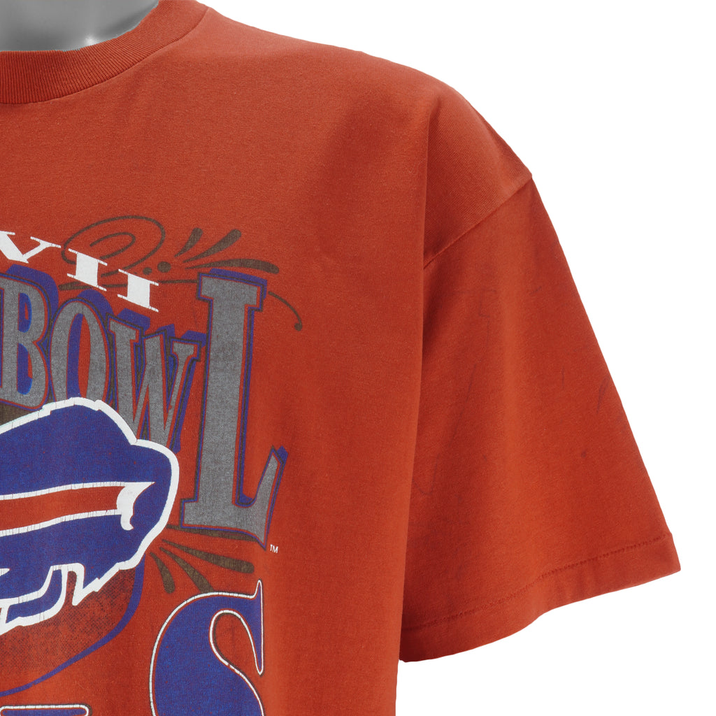 NFL (Trench) - Buffalo Bills AFC Champs T-Shirt 1992 XX-Large Vintage Retro Football
