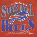 NFL (Trench) - Buffalo Bills AFC Champs T-Shirt 1992 XX-Large Vintage Retro Football
