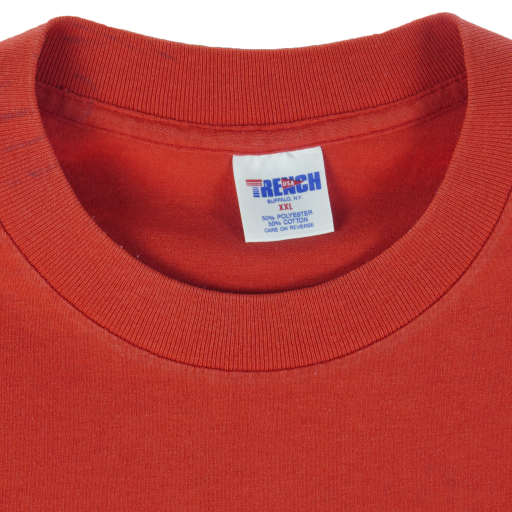 NFL (Trench) - Buffalo Bills AFC Champs T-Shirt 1992 XX-Large Vintage Retro Football