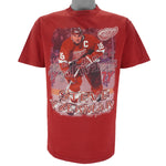 NHL (Sport Attack) - Red Wings Steve Yzerman MVP Player T-Shirt 1990s Medium