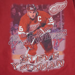 NHL (Sport Attack) - Red Wings Steve Yzerman MVP Player T-Shirt 1990s Medium
