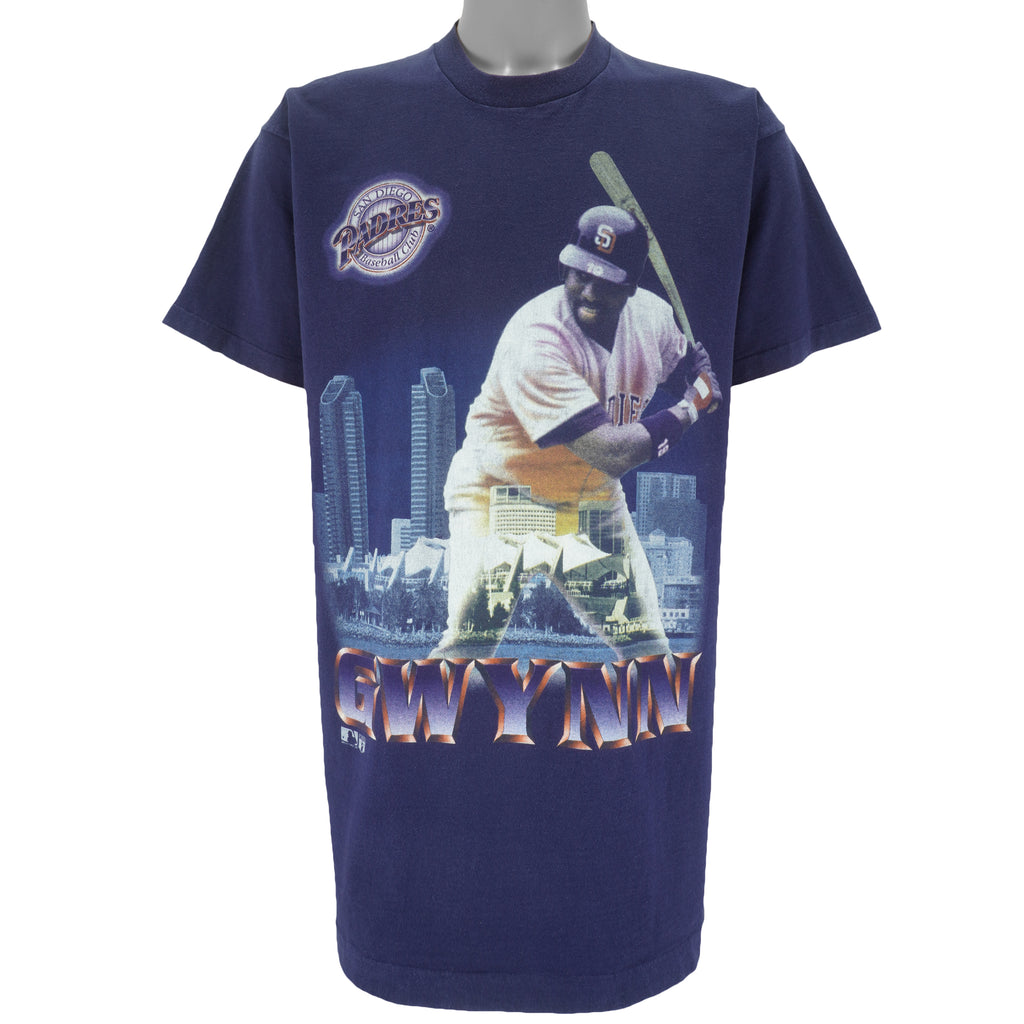 MLB (Pro Player) - San Diego Padres Tony Gwynn MPV Player T-Shirt 1995 Large Vintage Retro Baseball