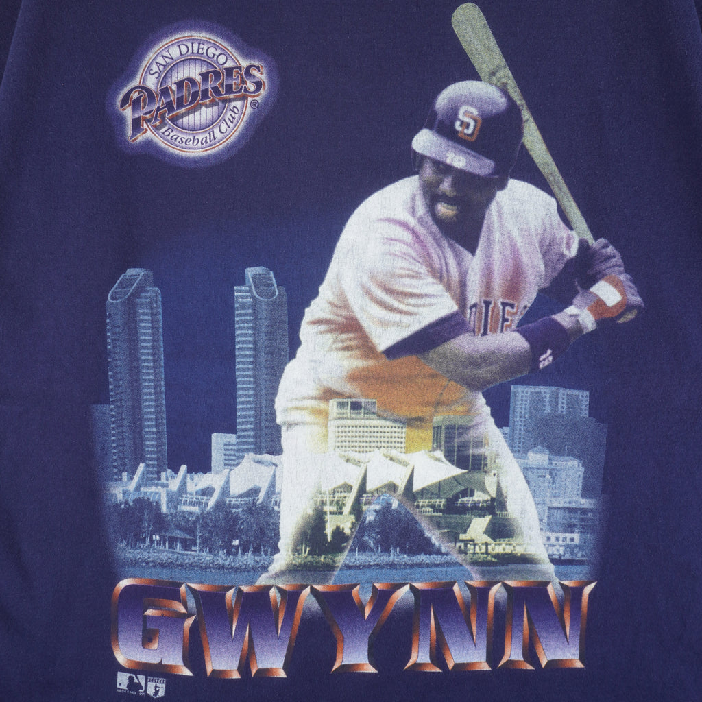 MLB (Pro Player) - San Diego Padres Tony Gwynn MPV Player T-Shirt 1995 Large Vintage Retro Baseball