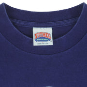 MLB (Nutmeg) - Atlanta Braves Big Logo T-Shirt 1990 Large Vintage Retro Baseball