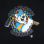 NHL (ECHL) - Charlotte Checkers Ice Hockey T-Shirt 1990s Large Vintage Retro Hockey