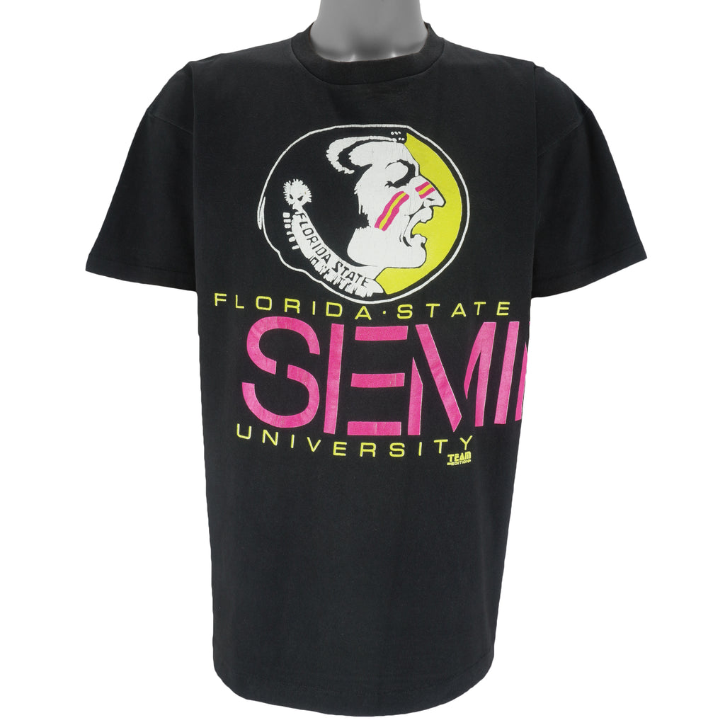NCAA (Team Issue) - Florida State Seminoles Single Stitch T-Shirt 1990s X-Large Vintage Retro Football College