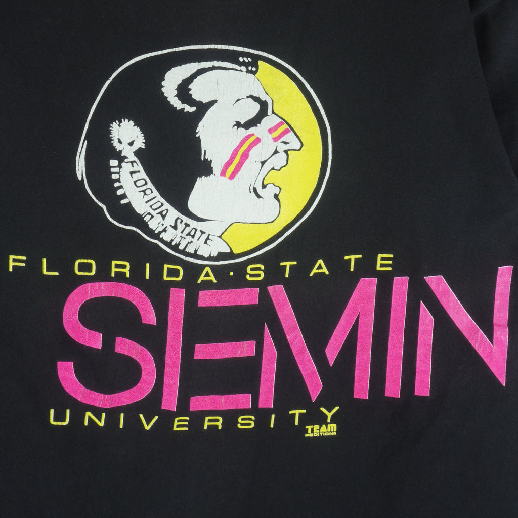 NCAA (Team Issue) - Florida State Seminoles Single Stitch T-Shirt 1990s X-Large Vintage Retro Football College