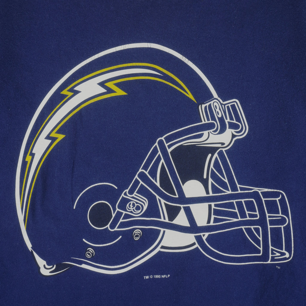 Starter - San Diego Chargers Helmet Spell-Out T-Shirt 1995 Large vintage Retro Football