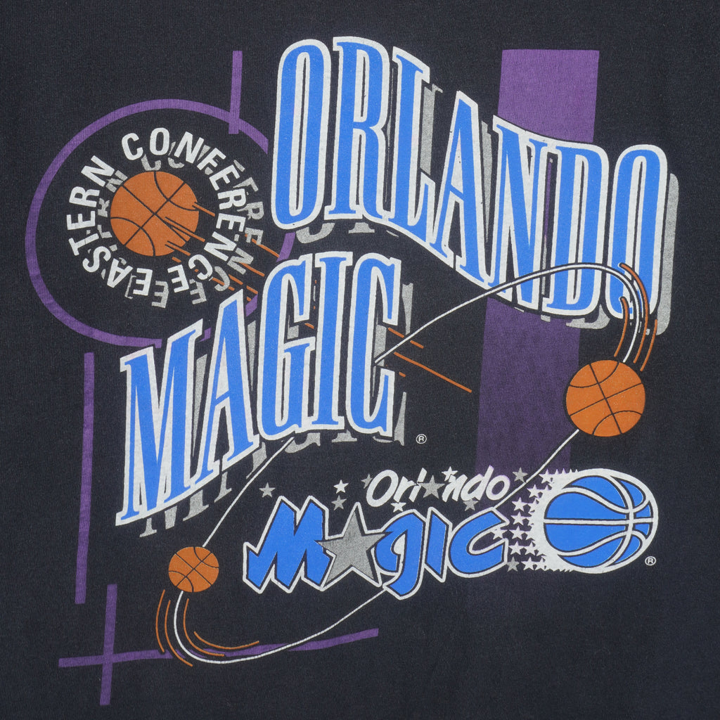 NBA (Nutmeg) - Orlando Magic Single Stitch T-Shirt 1990s X-Large Vintage Retro Basketball
