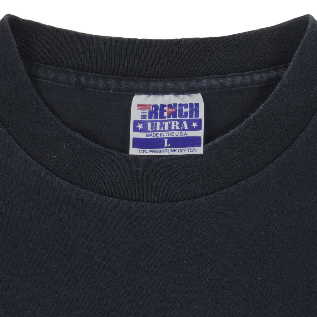 NFL (Trench) - Denver Broncos Single Stitch T-Shirt 1990s Large Vintage Retro Football