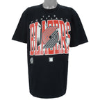 NBA (Carl Banks) - Portland Trail Blazers Single Stitch T-Shirt 1990s XX-Large Vintage Retro Basketball