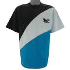 NHL (Hummer) - San Jose Sharks Big Logo T-Shirt 1990s Medium Vintage Retro Hockey