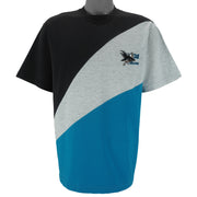 NHL (Hummer) - San Jose Sharks Big Logo T-Shirt 1990s Medium Vintage Retro Hockey