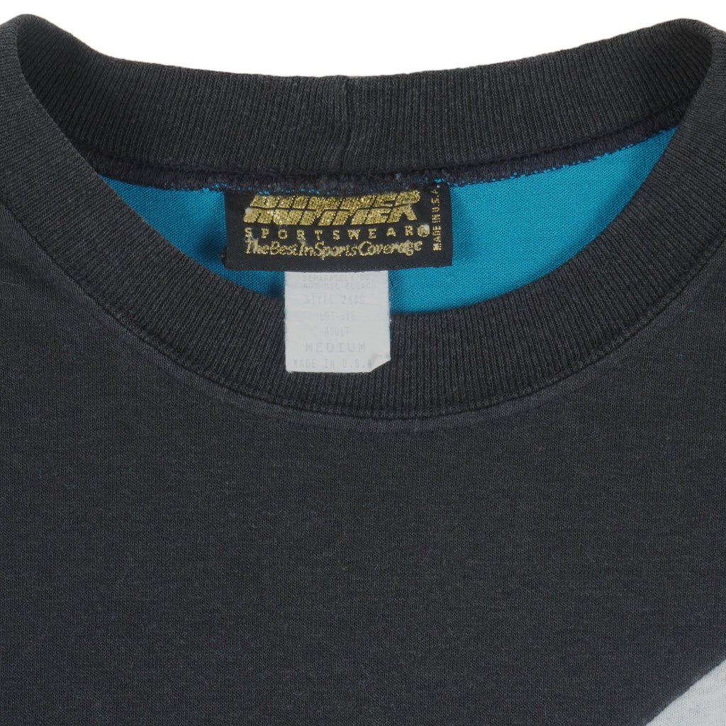 NHL (Hummer) - San Jose Sharks Big Logo T-Shirt 1990s Medium Vintage Retro Hockey