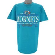 NBA (Trench) - Charlotte Hornets T-Shirt 1992 Large vintage Retro Basketball