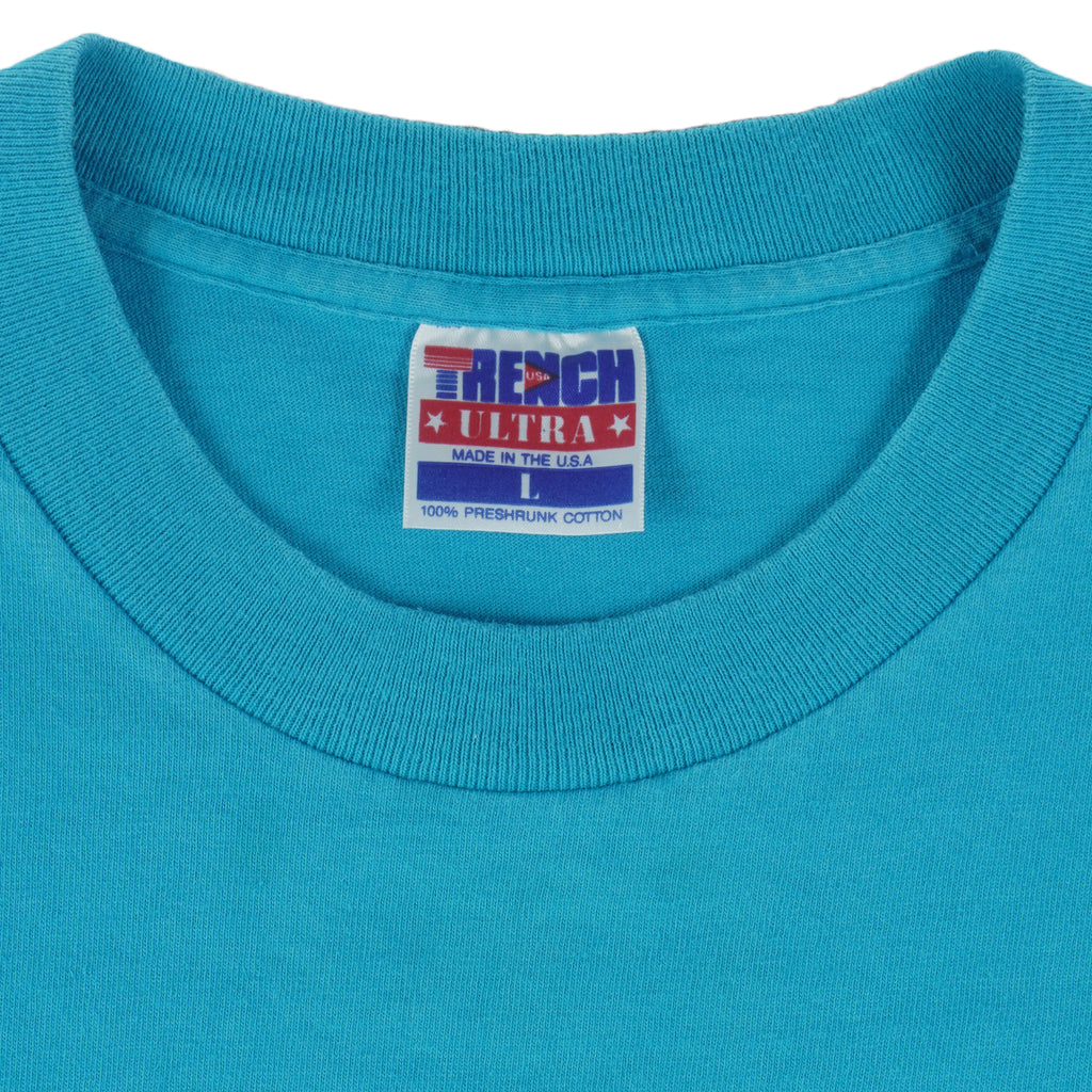 NBA (Trench) - Charlotte Hornets T-Shirt 1992 Large vintage Retro Basketball