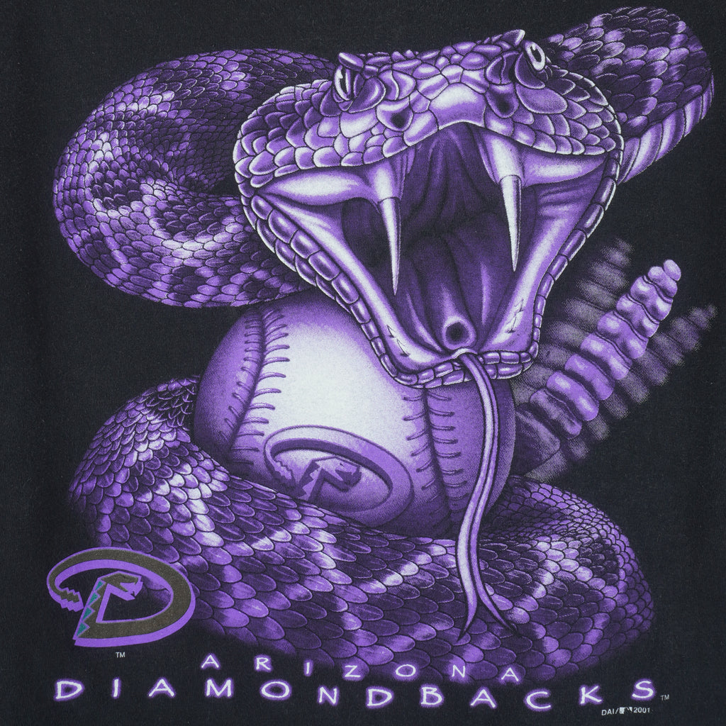 MLB (Hanes) - Arizona Diamondbacks X Animal T-Shirt 2001 X-Large Vintage Retro Baseball