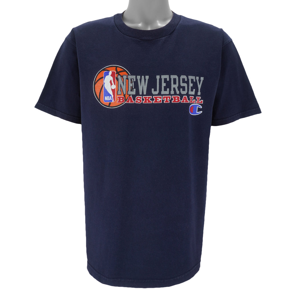 Champion - New Jersey Basketball Wendy's T-Shirt 1990s Large Vintage Retro Basketball
