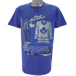 NHL (Nutmeg CCM) - Toronto Maple Leafs Locker Room T-Shirt 1992 Medium Vintage Retro Hockey
