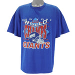 NFL (Trench) - New York Giants World Champs T-Shirt 1990 X-Large Vintage Retro Football
