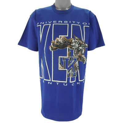 NCAA (Team Edition) - Kentucky Wildcats Basketball Spell-Out T-Shirt 1990s X-Large