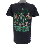 NBA (Nutmeg) - Boston Celtics Triple-Threat Larry Bird, McHale Parish T-Shirt 1990s Large