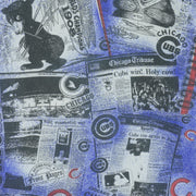 MLB (Front Pages) - Chicago Cubs Rise Again All Over Print T-Shirt 1990s X-Large Vintage Retro Baseball