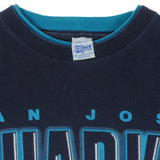 NHL (Salem) - San Jose Sharks Roll Em Ups T-Shirt 1990s X-Large Vintage Retro Hockey