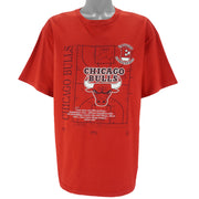 NBA (Nutmeg) - Chicago Bulls Basketball Court T-Shirt 1990s X-Large