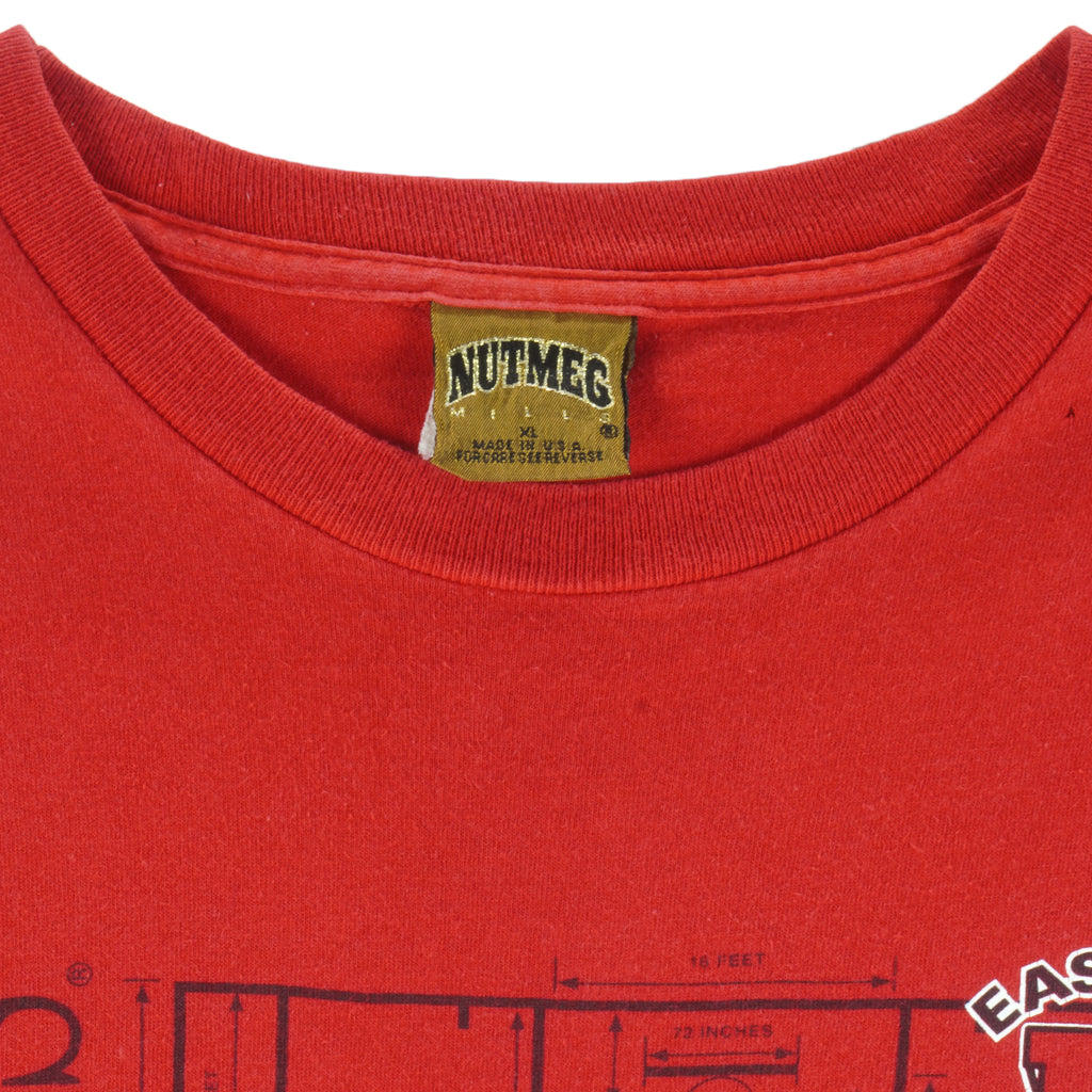 NBA (Nutmeg) - Chicago Bulls Basketball Court T-Shirt 1990s X-Large