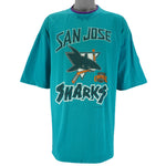 NHL (Soft Wear) - San Jose Sharks Underlayer Single Stitch T-Shirt 1992 X-Large Vintage Retro Hockey