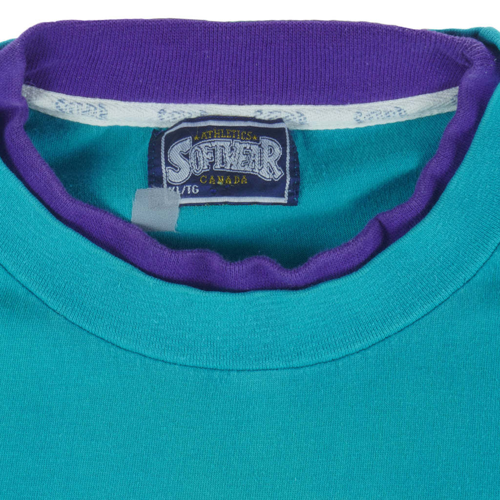 NHL (Soft Wear) - San Jose Sharks Underlayer Single Stitch T-Shirt 1992 X-Large Vintage Retro Hockey