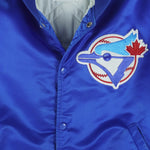 Starter - Toronto Blue Jays Diamond Collection Satin Jacket 1990s Large Vintage Retro Baseball