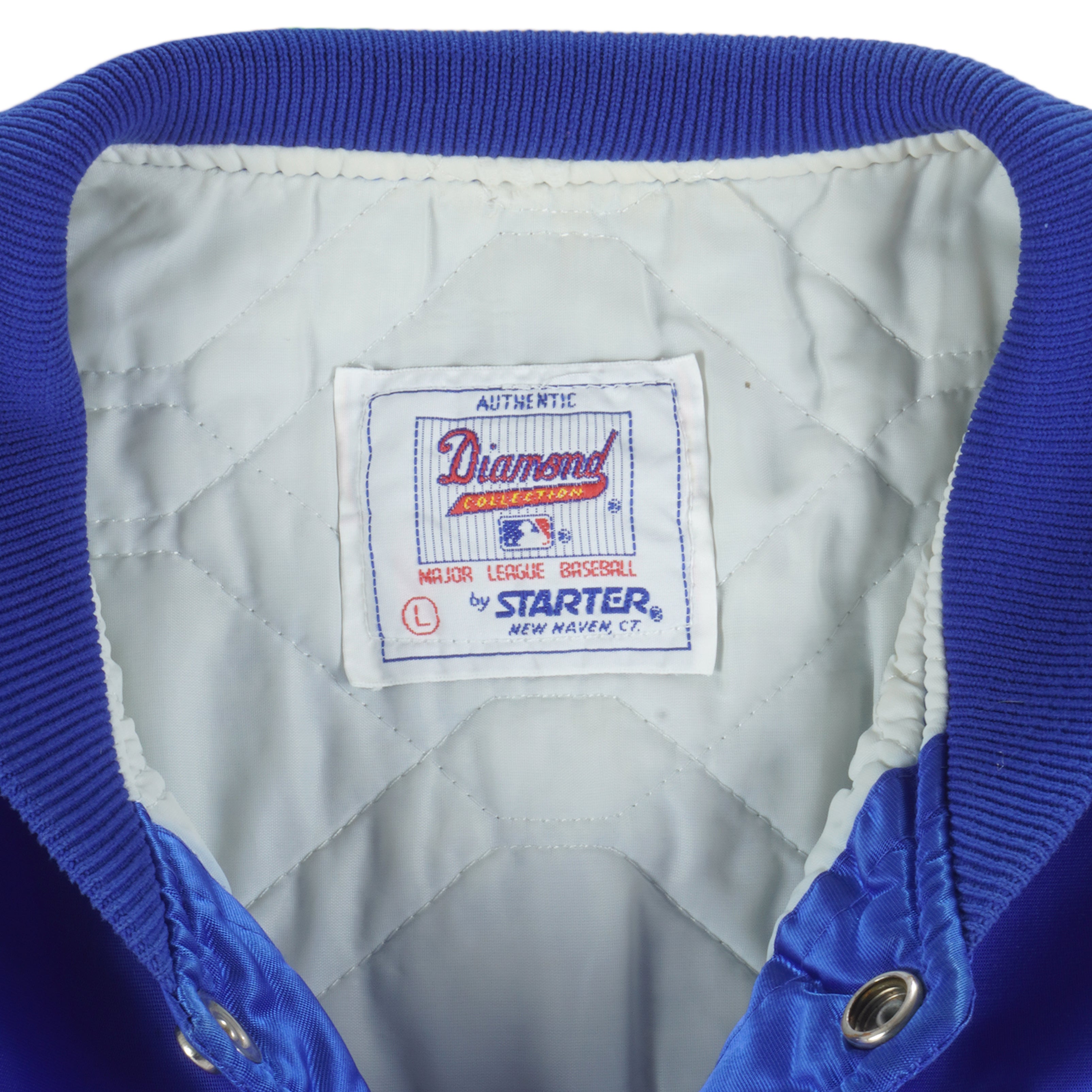 Starter - Toronto Blue Jays Diamond Collection Satin Jacket 1990s Large Vintage Retro Baseball
