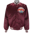 MLB (Locker Line) - Philadelphia Phillies Satin Jacket 1990s Medium Vintage Retro Baseball