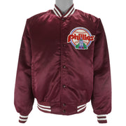 MLB (Locker Line) - Philadelphia Phillies Satin Jacket 1990s Medium Vintage Retro Baseball