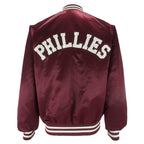 MLB (Locker Line) - Philadelphia Phillies Satin Jacket 1990s Medium Vintage Retro Baseball