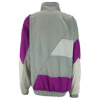 Puma - Grey & Pink Colorblock Windbreaker 1990s X-Large Vintage Retro