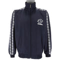 Lotto - Blue Taped-Logo Jacket 1990s Large Vintage Retro