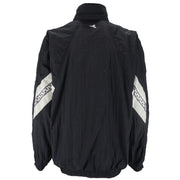 Diadora - Black & White Taped-Logo Jacket 1990s X-Large Vintage Retro
