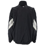 Diadora - Black & White Taped-Logo Jacket 1990s X-Large Vintage Retro